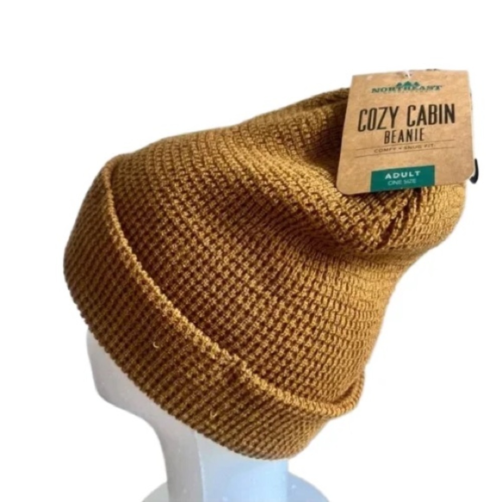 Northeast Outfitters Brown‎ Cozy Cabin Waffle Cuff Beanie Unisex NWT